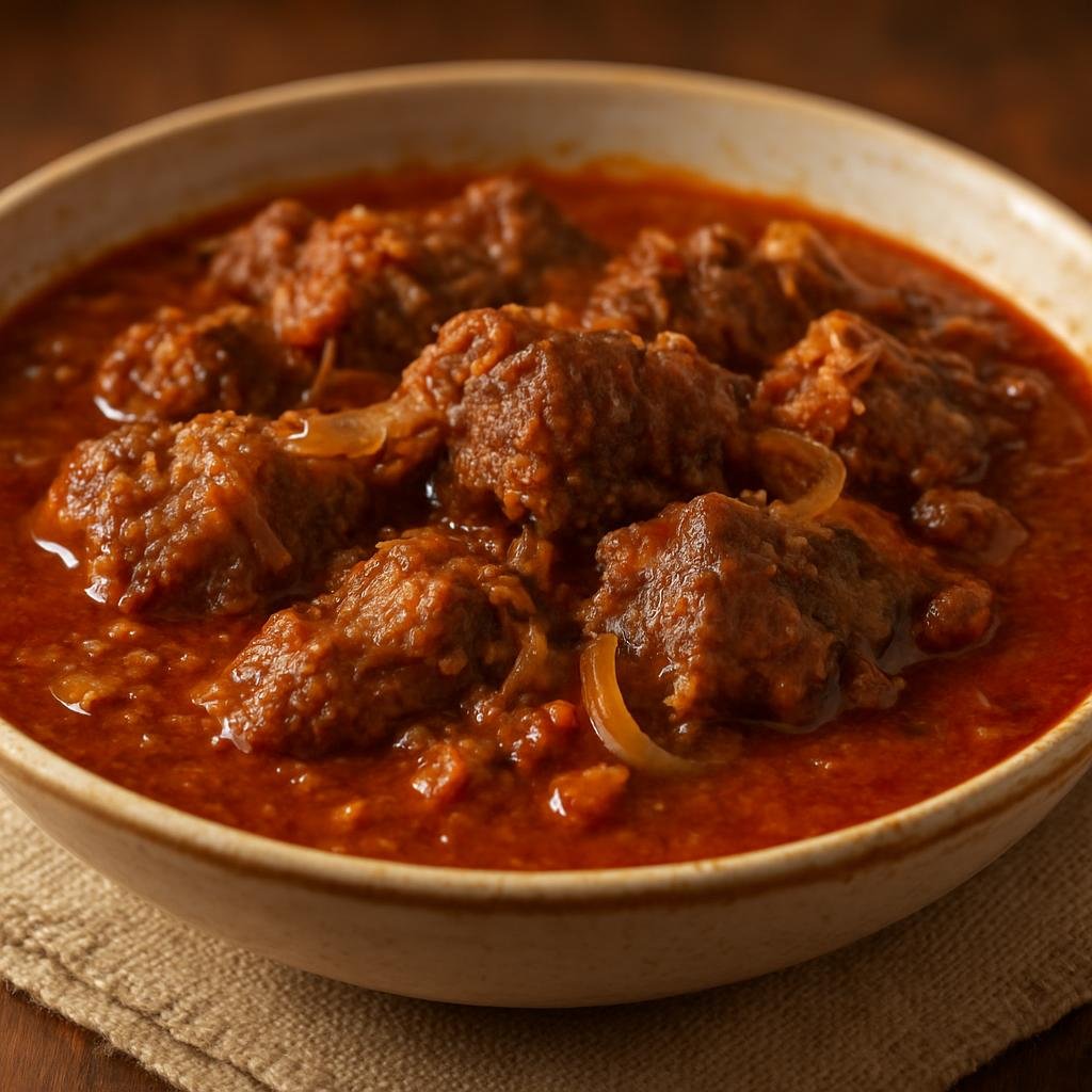 Entree: Pakistan – Pashtun Cuisine – روش ➤ Rosh (Pashtun slow-simmered lamb stew seasoned simply with onions, tomatoes, spices, and ghee) recipe