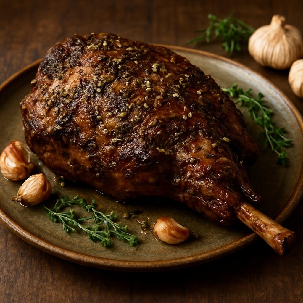 Entree: Argentina – Patagonia – Cordero Patagónico (Slow-roasted Patagonian lamb seasoned with salt, garlic, and regional herbs) recipe