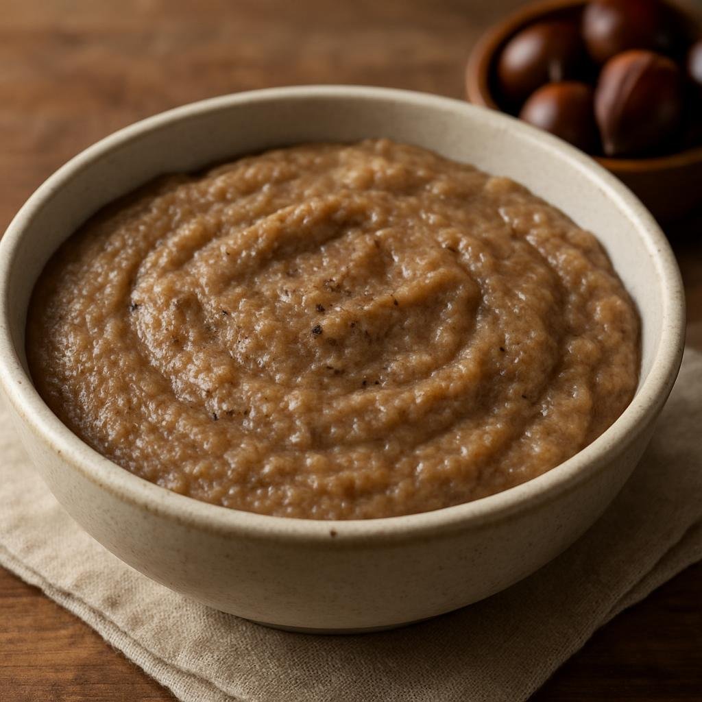 Entree: France – Corsica – Pulenda (Chestnut-flour polenta porridge traditional to Corsica) recipe