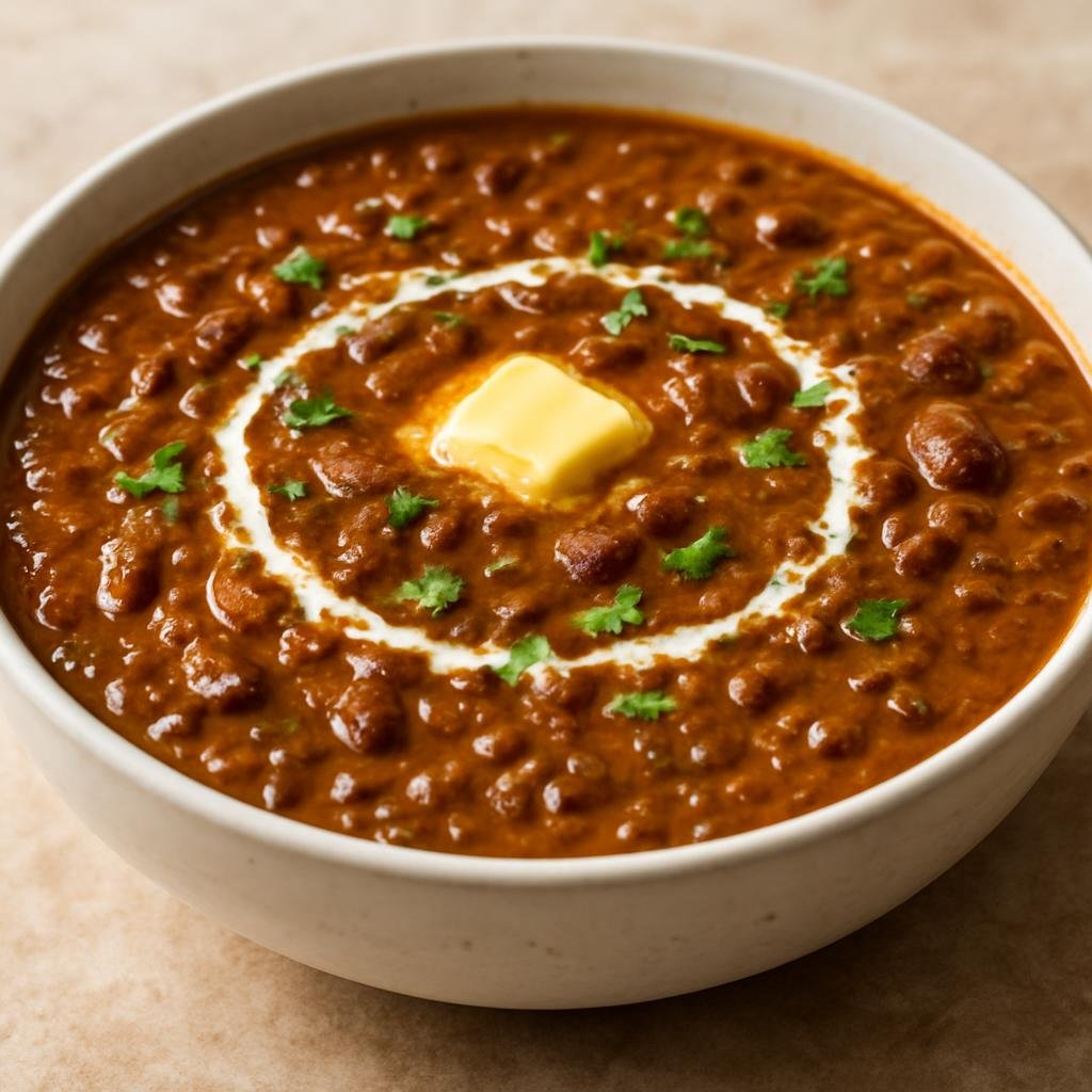 Entree: Pakistan – Punjab – دال مکھنی ➤ Daal Makhani (Creamy slow-cooked black lentils and kidney beans finished with butter and cream) recipe