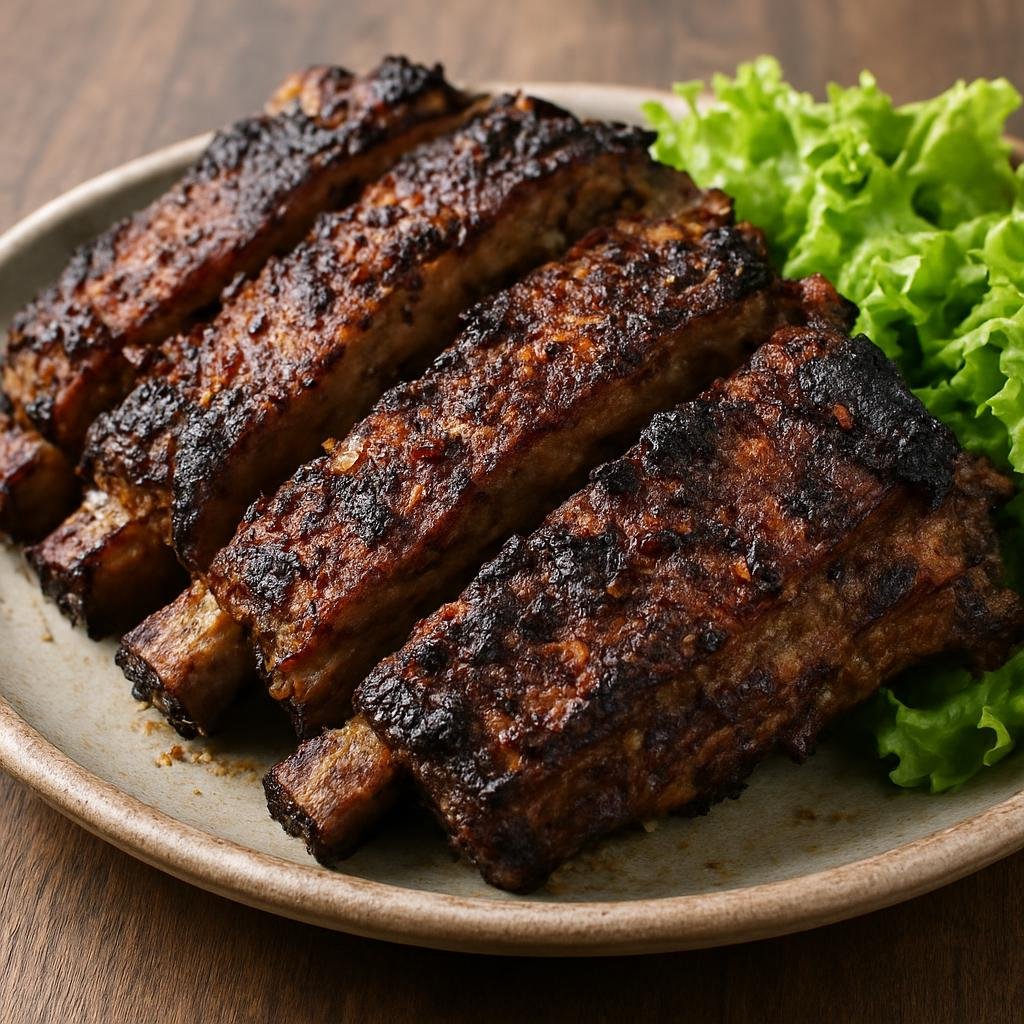 Entree: Brazil – Mato Grosso – Costela de Tambaqui (Roasted Amazon tambaqui rib sections seasoned and charred, served as a hearty main fish course) recipe