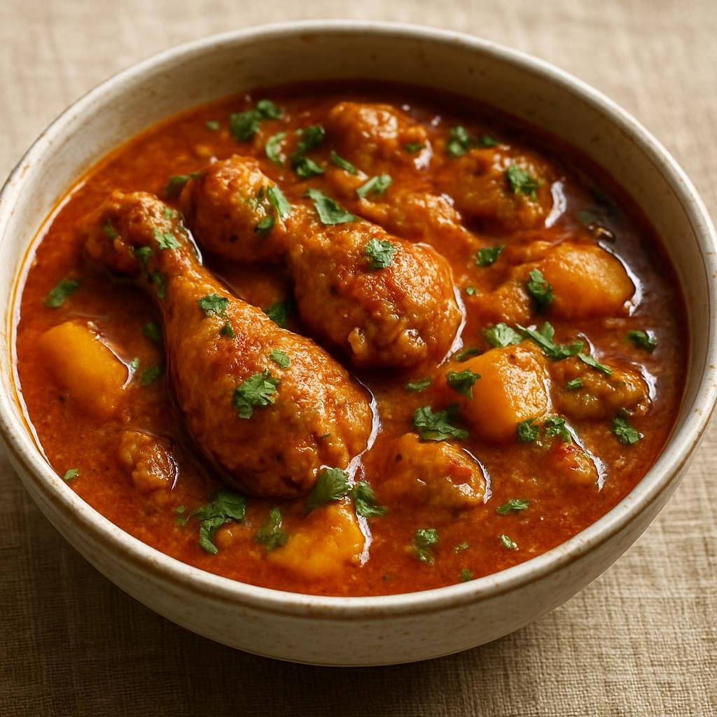 Entree: Ethiopia – Somali Ethiopian – Maraq Digaag (Somali-style spiced chicken stew in aromatic broth) recipe