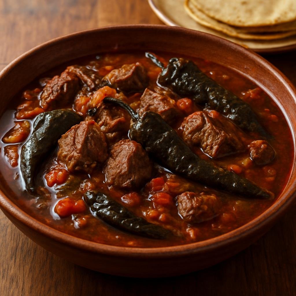 Entree: Mexico – Michoacan – Churipo (Hearty Purépecha beef and chili stew from Michoacán) recipe