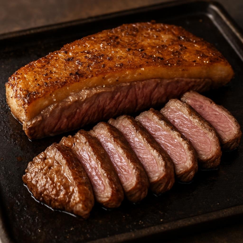 Entree: Brazil – Minas Gerais – Picanha na Chapa (Griddle-seared Brazilian rump-cap steak with a seasoned fat cap) recipe