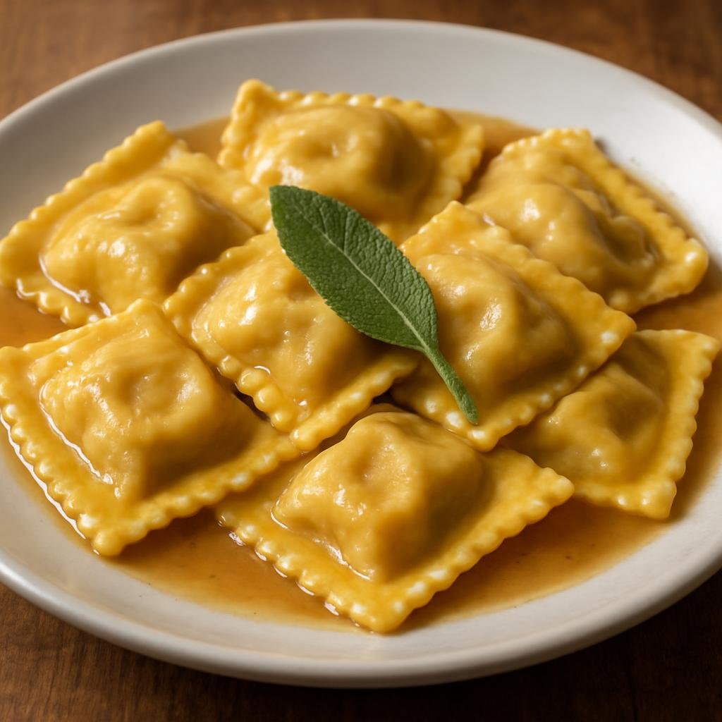 Entree: Italy – Lombardy – Tortelli Cremaschi (Filled square pasta from Crema with a characteristic sweet-and-savory fruit, biscuit, cheese, and meat filling) recipe