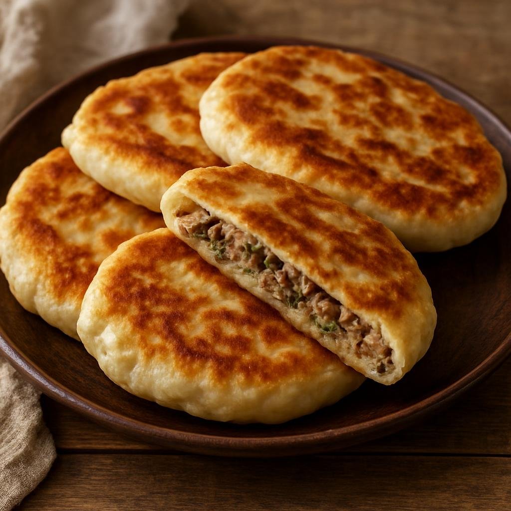 Entree: Russia – Southern Russia – чуду ➤ chudu (Pan-fried stuffed flatbreads from the Caucasus, typically filled with seasoned meat, cheese, or potatoes) recipe