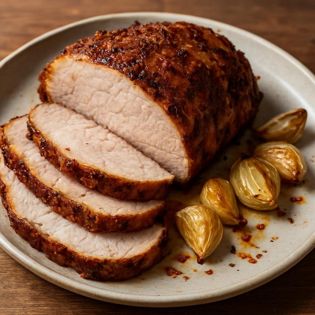 Entree: Italy – Molise – Pampanella (Molisan slow-roasted garlic-and-chili rubbed pork served sliced) recipe