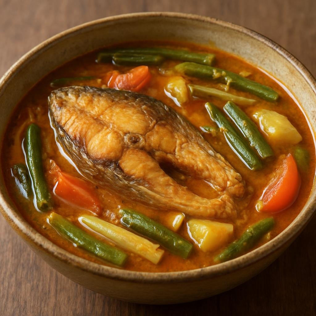 Entree: Indonesia – Kalimantan – Gangan Asam (Sour tamarind-based fish and vegetable stew from Kalimantan) recipe