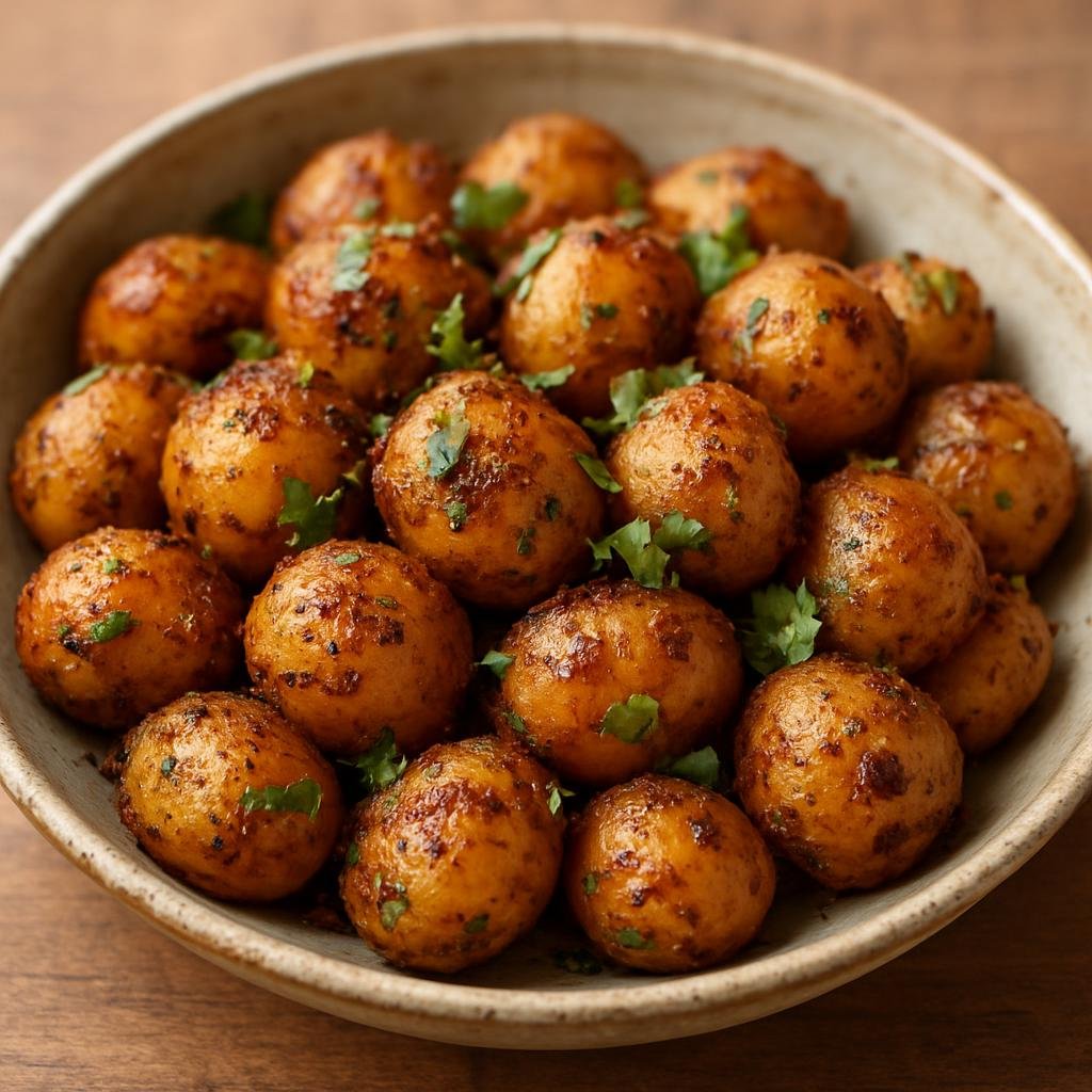 Entree: India – Himachal & Uttarakhand Hills – आलू के गुटके ➤ Ālū ke Guṭke (Rustic spiced dry baby potato stir-fry from the Himalayan foothills) recipe