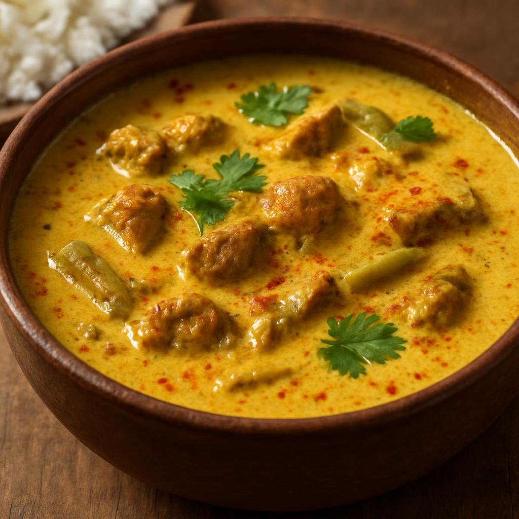 Entree: India – Himachal & Uttarakhand Hills – झोली ➤ Jholī (A spiced yogurt-based Himalayan curry made with lamb or vegetables) recipe