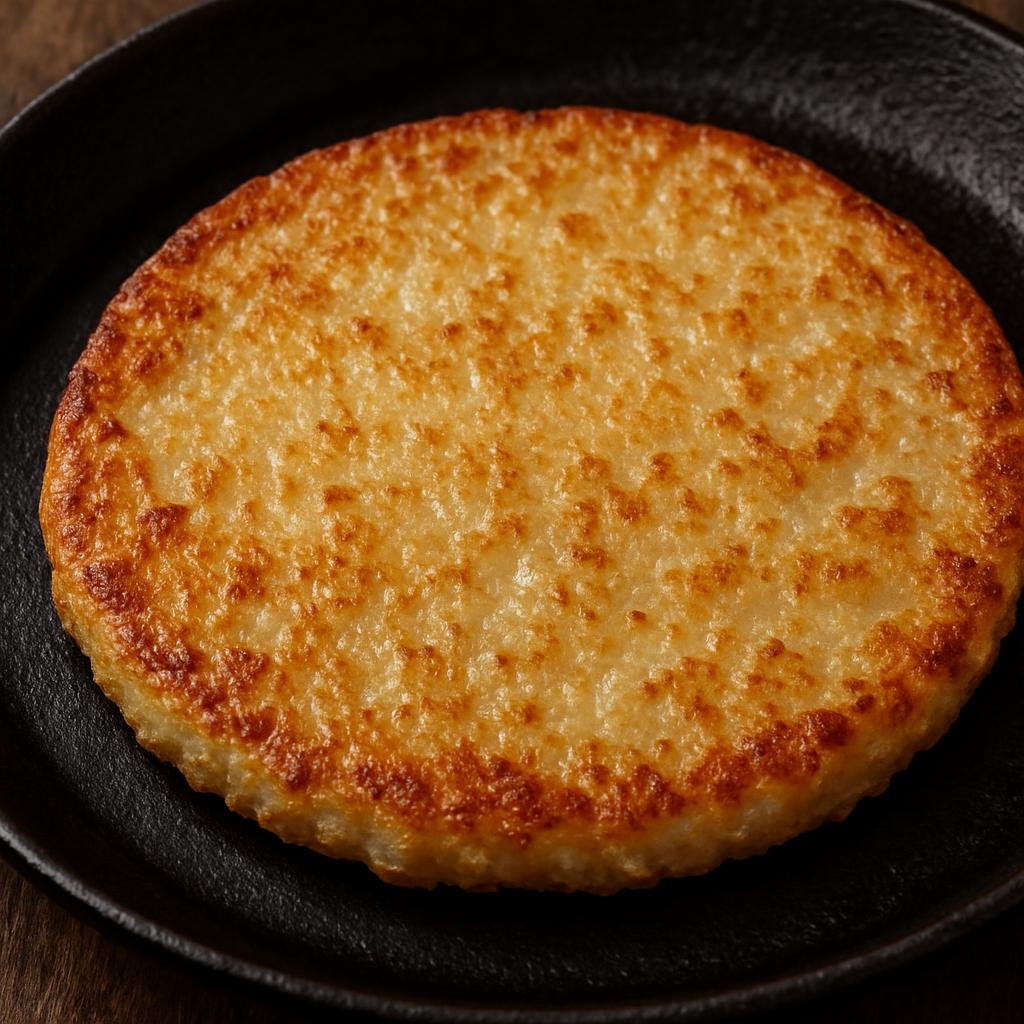 Entree: Indonesia – Maluku – Sagu Lempeng (Savory Maluku-style sago flatbread or pancake made from sago starch, cooked on a hot surface) recipe