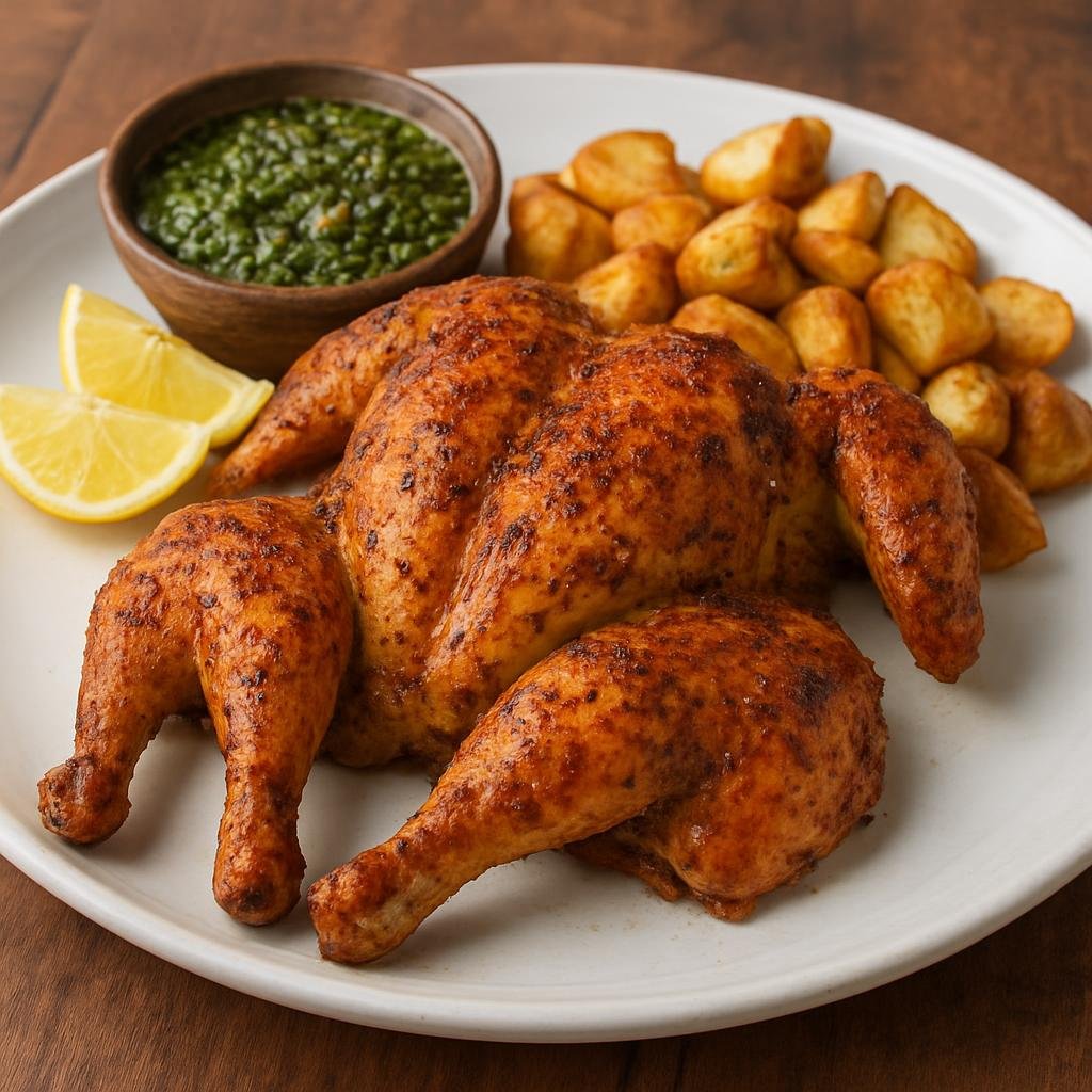 Entree: Brazil – Rio Grande do Sul – Galeto al Primo Canto (Roasted young spatchcocked chicken seasoned in Brazilian gaucho style) recipe