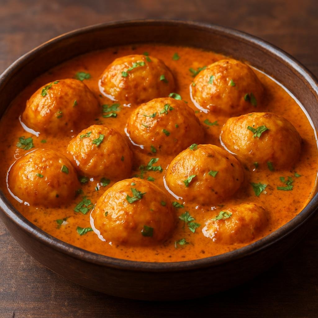 Entree: India – Kashmir – दम आलू ➤ Dum Aloo (Slow-cooked spiced baby potatoes in a rich, mildly spiced Kashmiri yogurt-based gravy) recipe