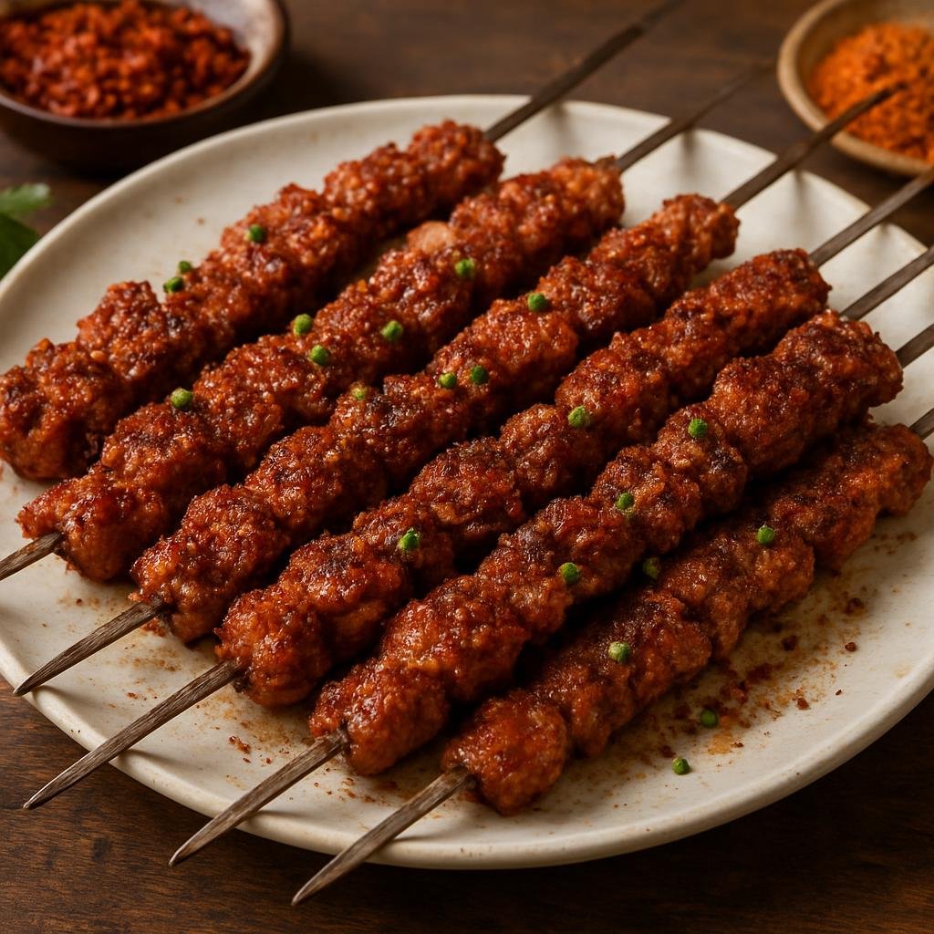 Entree: China – Qinghai – 青海麻辣羊肉串 ➤ Qinghai mala yangrou chuan (Char-grilled spiced lamb skewers flavored with cumin and chili) recipe