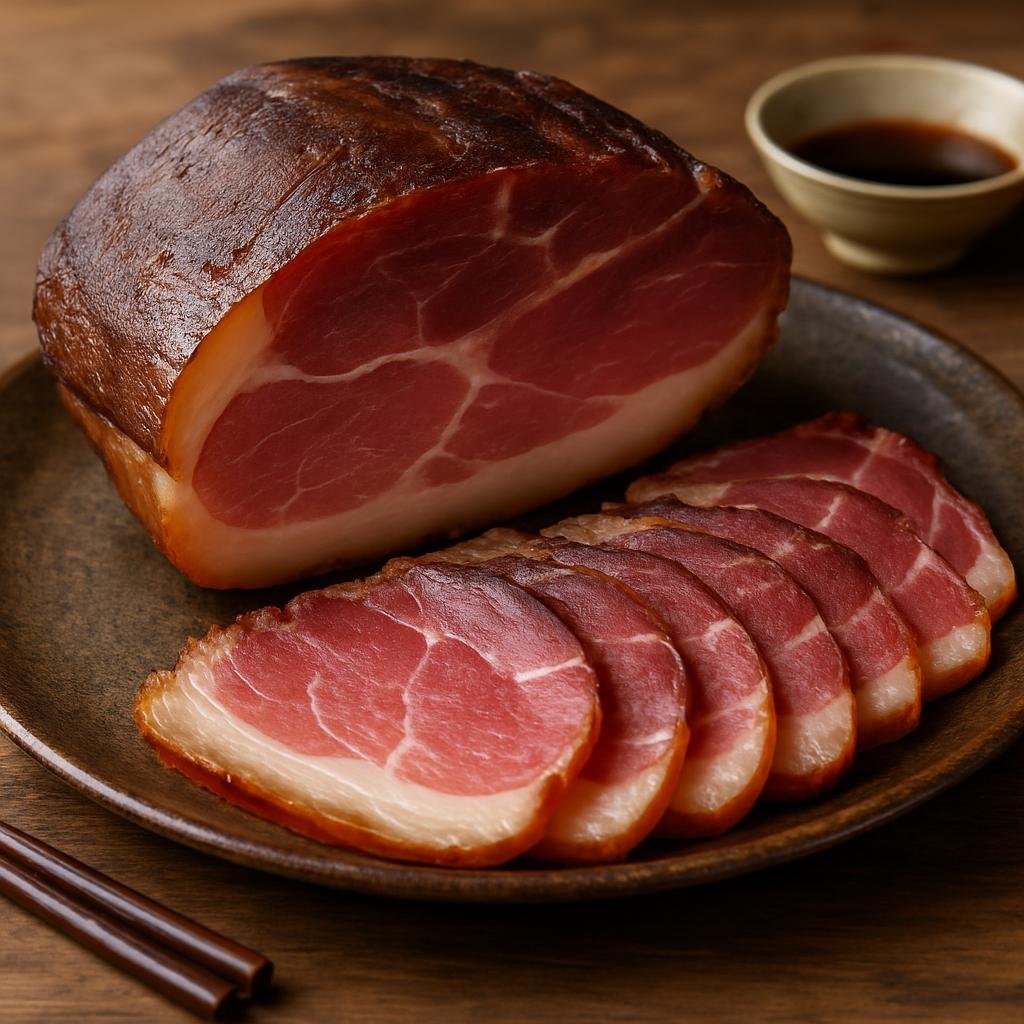 Entree: China – Yunnan – 宣威火腿 ➤ Xuānwēi huǒtuǐ (Air-cured, smoked Chinese ham from Xuanwei used for slicing or braising) recipe