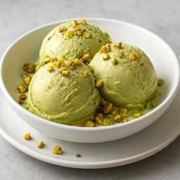Dessert: Italy – Gelato al Pistacchio (Pistachio Gelato) recipe