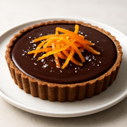 Dessert: France – Tarte au chocolat noir avec zestes d'orange confits recipe