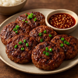 Entree: South Korea – 떡갈비 ➤ Tteokgalbi (Korean grilled beef patties) recipe