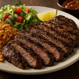 Entree: United States – Texas – Carne Asada (Grilled marinated steak) recipe