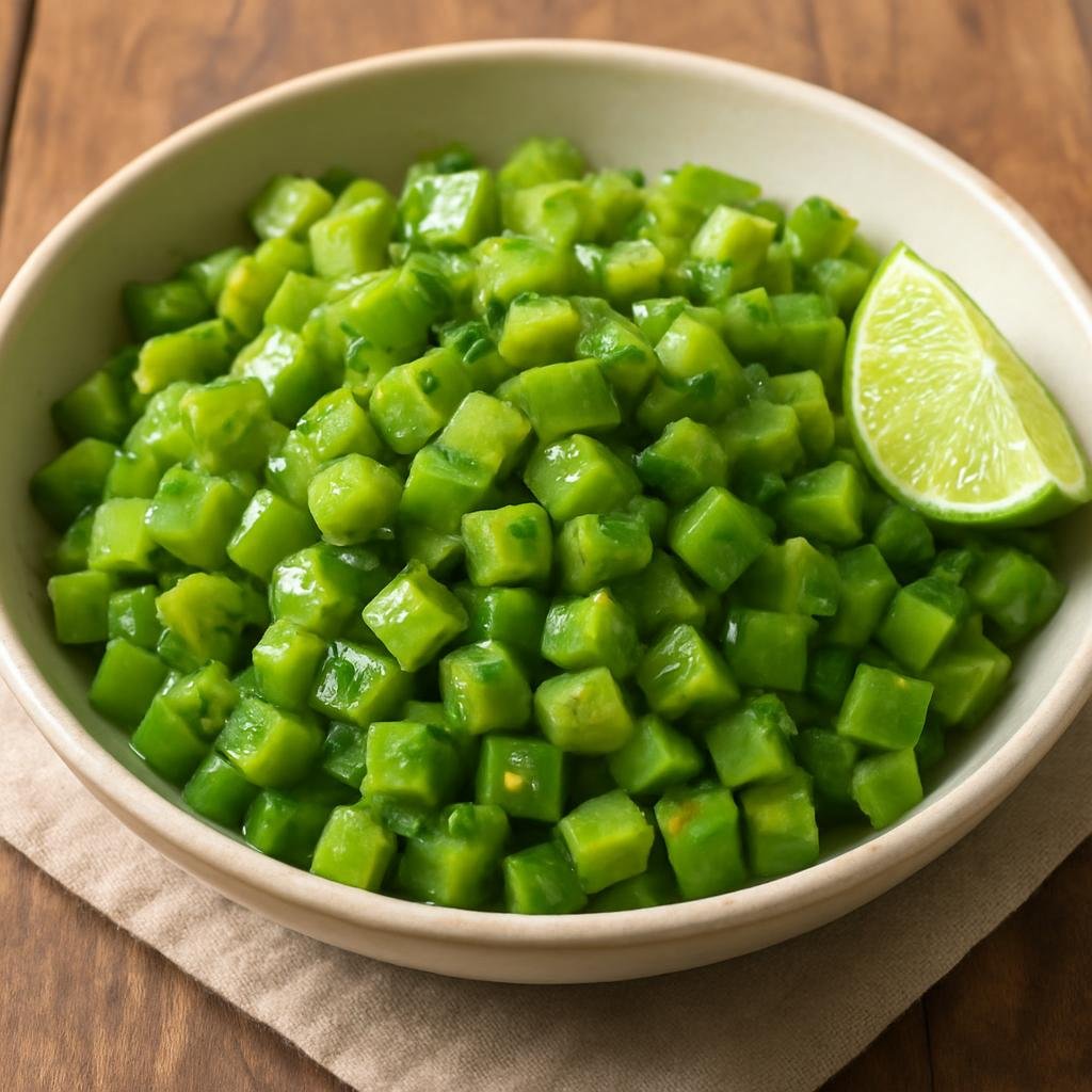 Salad: Mexico – Morelos, Central Mexico – Ensalada de Nopalitos (Cactus Paddle Salad) recipe