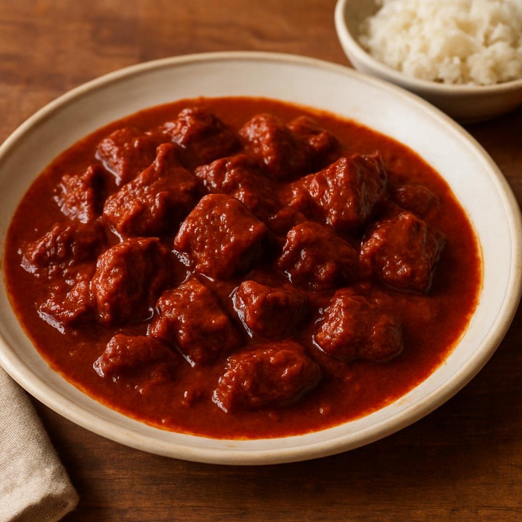 Entree: Mexico – Chihuahua, Northern Mexico – Chile Colorado con Carne recipe