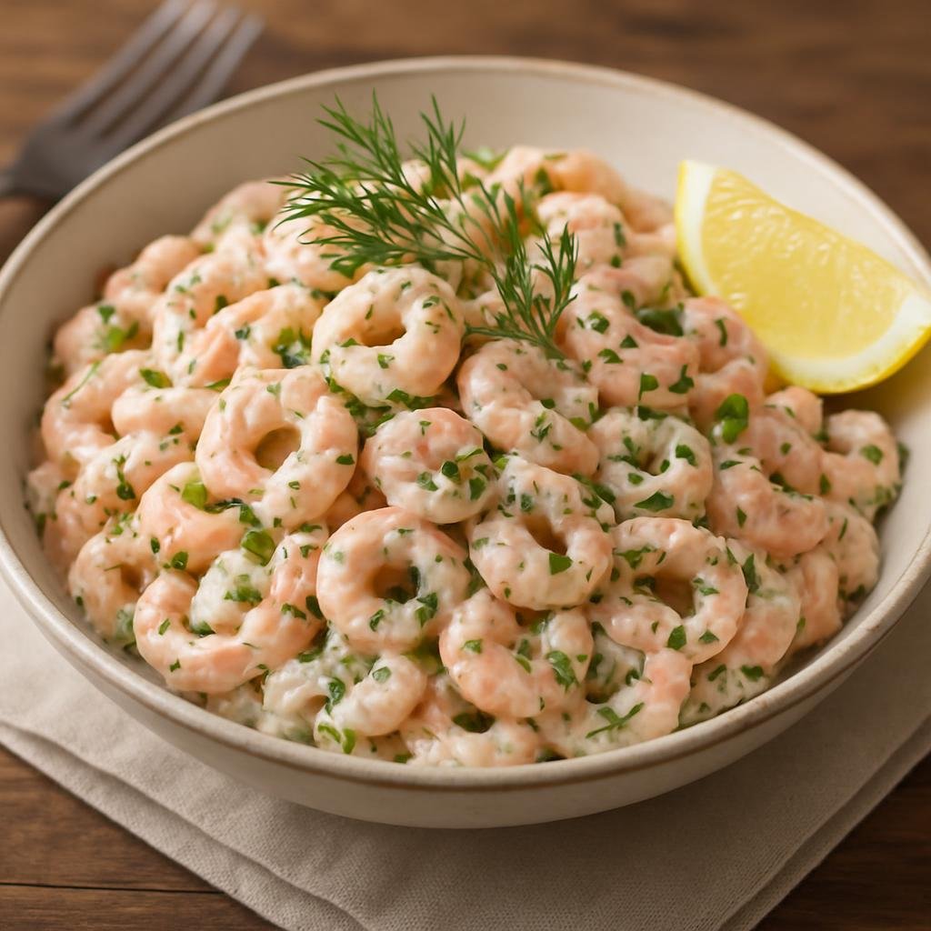 Salad: Canada – Quebec – Salade de Crevettes Nordiques (Northern Shrimp Salad) recipe