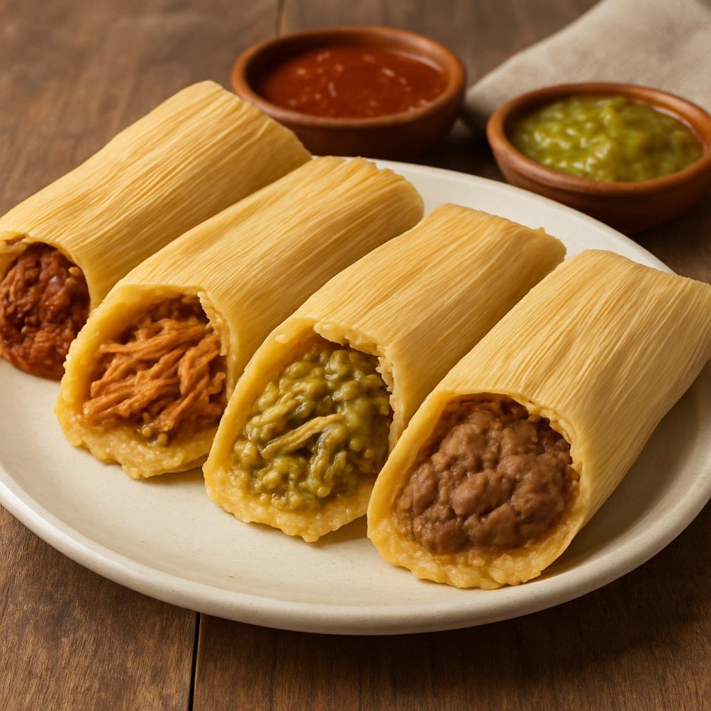 Entree: Mexico – San Luis Potosi, Bajio Mexico – Tamales Huastecos (Huasteco Tamales) recipe
