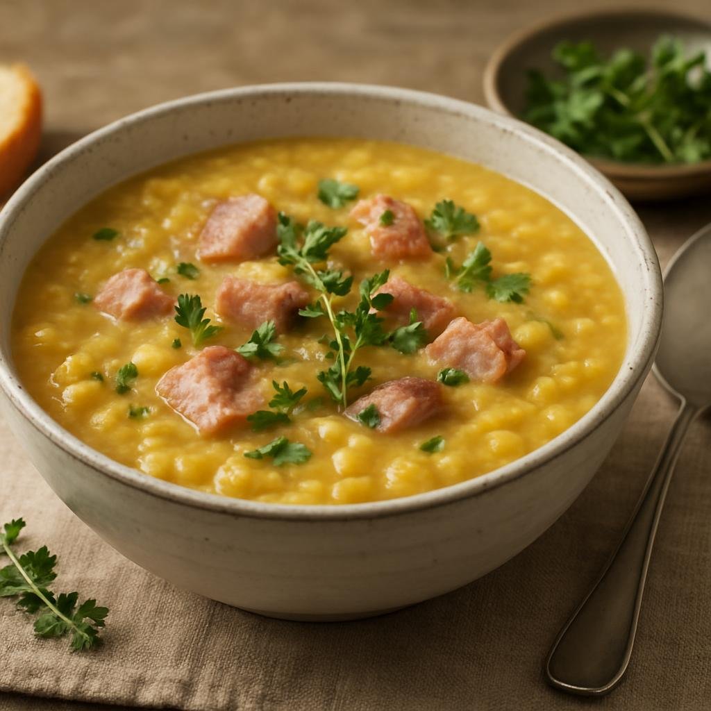 Appetizer: Canada – Quebec – Soupe aux Pois (Pea Soup) recipe