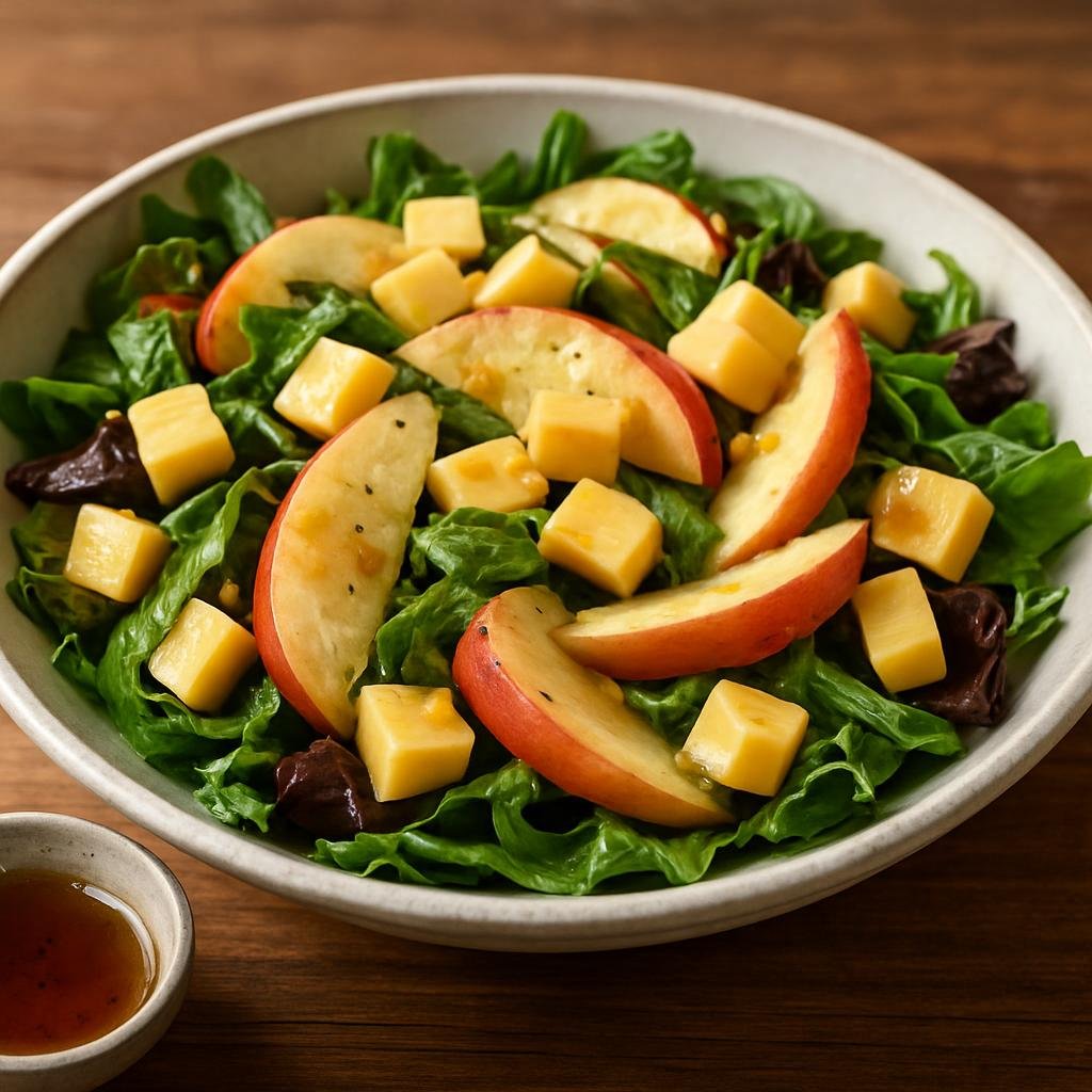 Salad: United States – New England (Connecticut) – Connecticut Apple and Cheddar Salad recipe