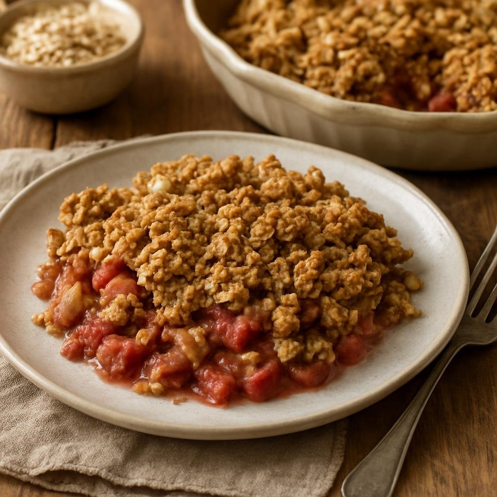 Dessert: Canada – Manitoba (Canadian Prairies) – Manitoba Rhubarb Crisp recipe