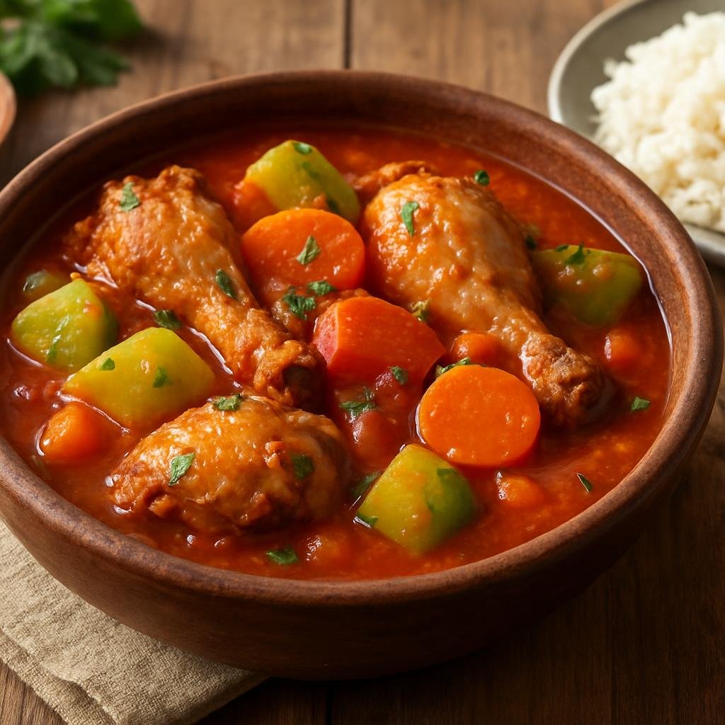 Entree: Mexico – Pacific Coast Mexico — Nayarit – Pollo a la Cazuela (Chicken in a Cazuela) recipe