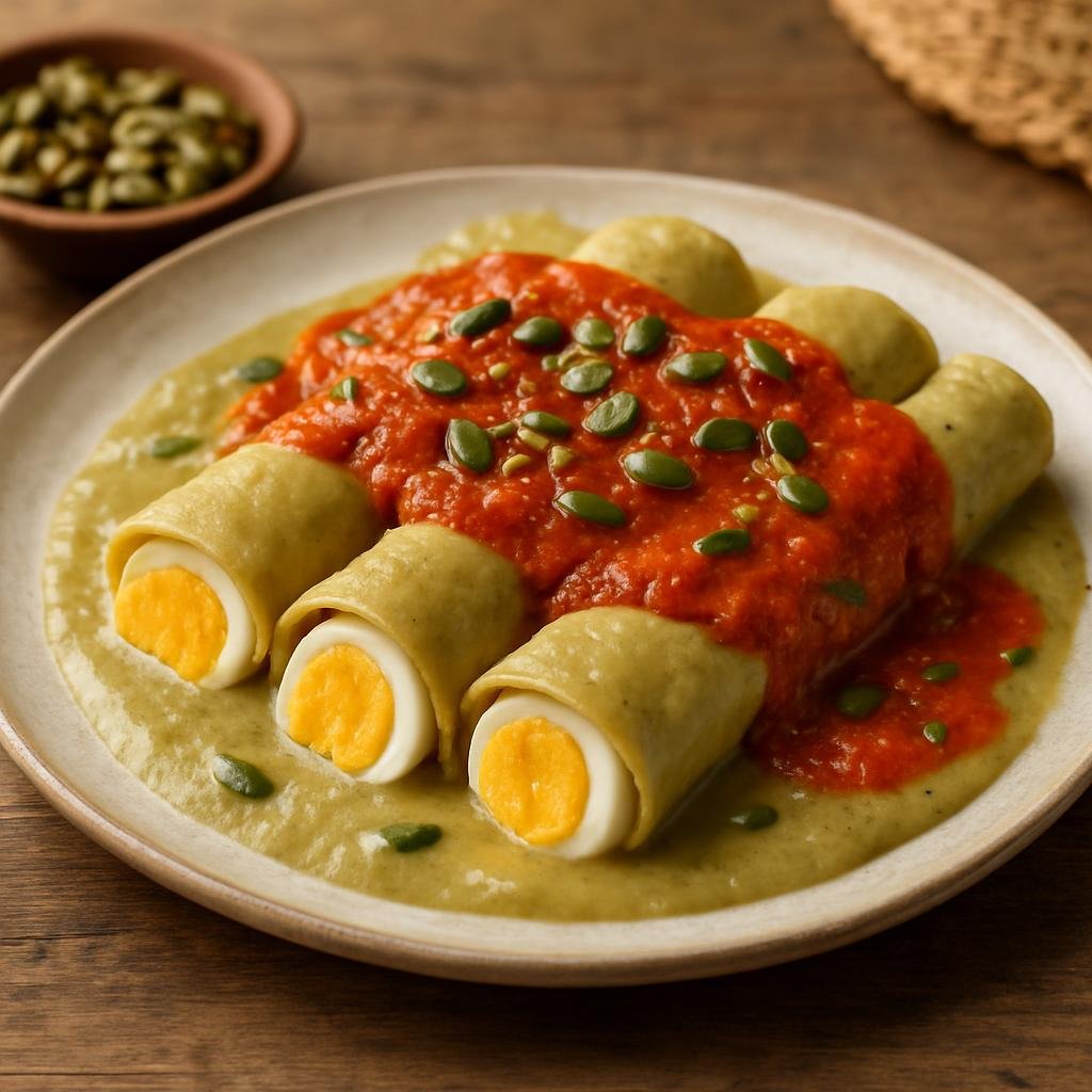 Entree: Mexico – Yucatan Peninsula, Quintana Roo – Papadzules recipe