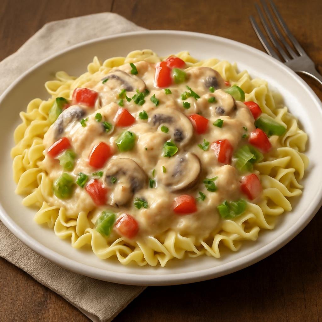 Entree: Canada – Quebec – Poulet à la King (Chicken a la King) recipe