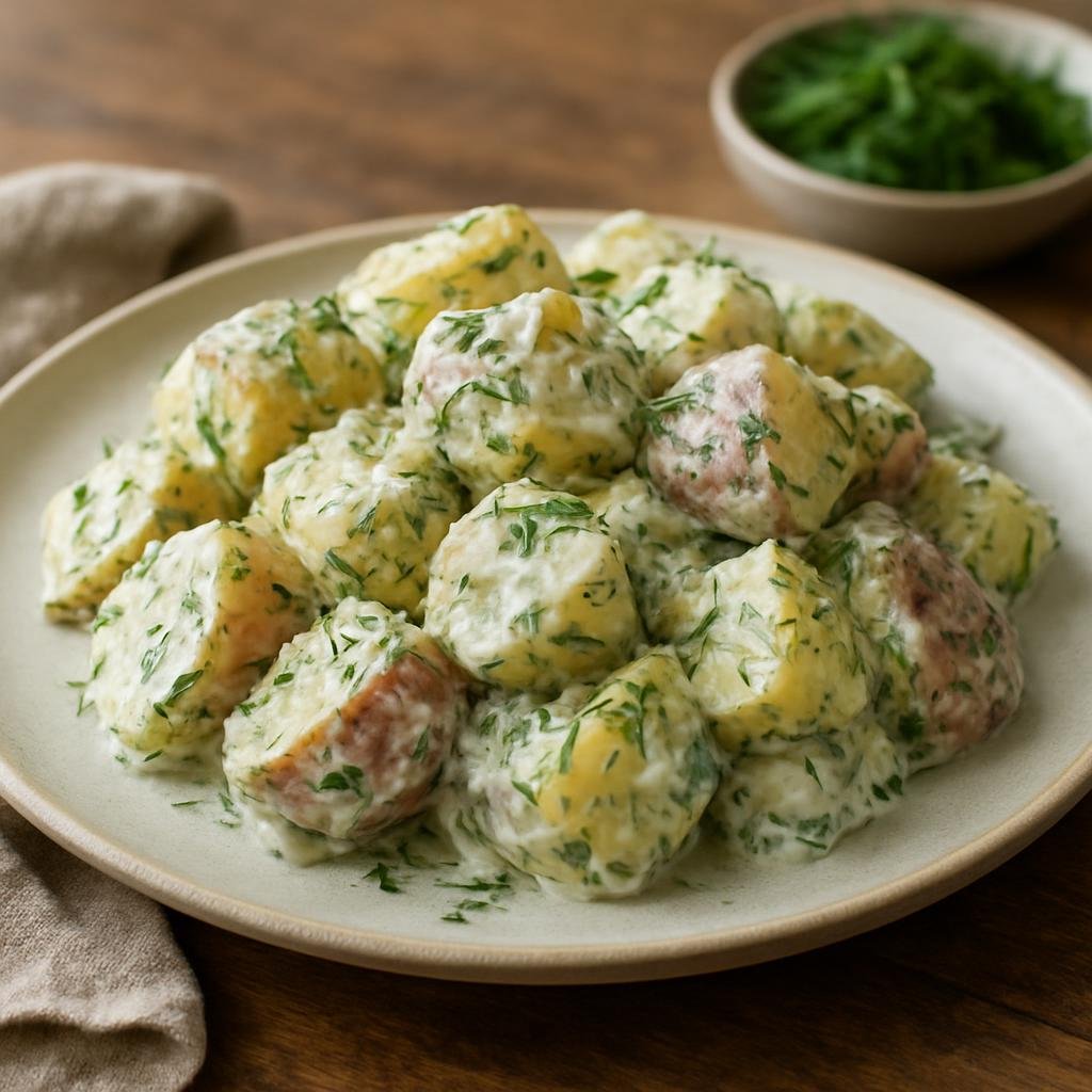Side Dish: Canada – Saskatchewan, Canadian Prairies – Saskatchewan Dill Potato Salad recipe
