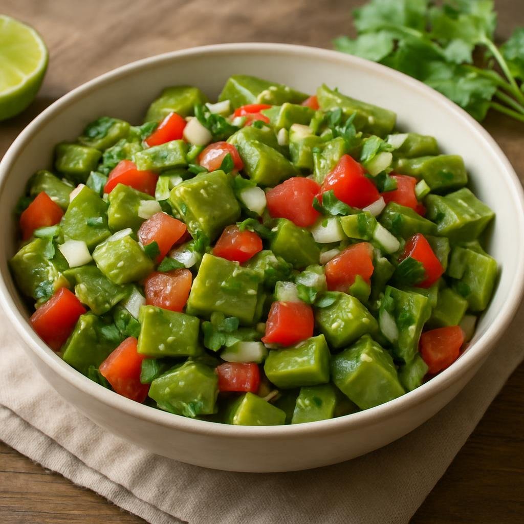 Salad: Mexico – Tlaxcala, Central Mexico – Ensalada de Nopal (Nopal Salad) recipe
