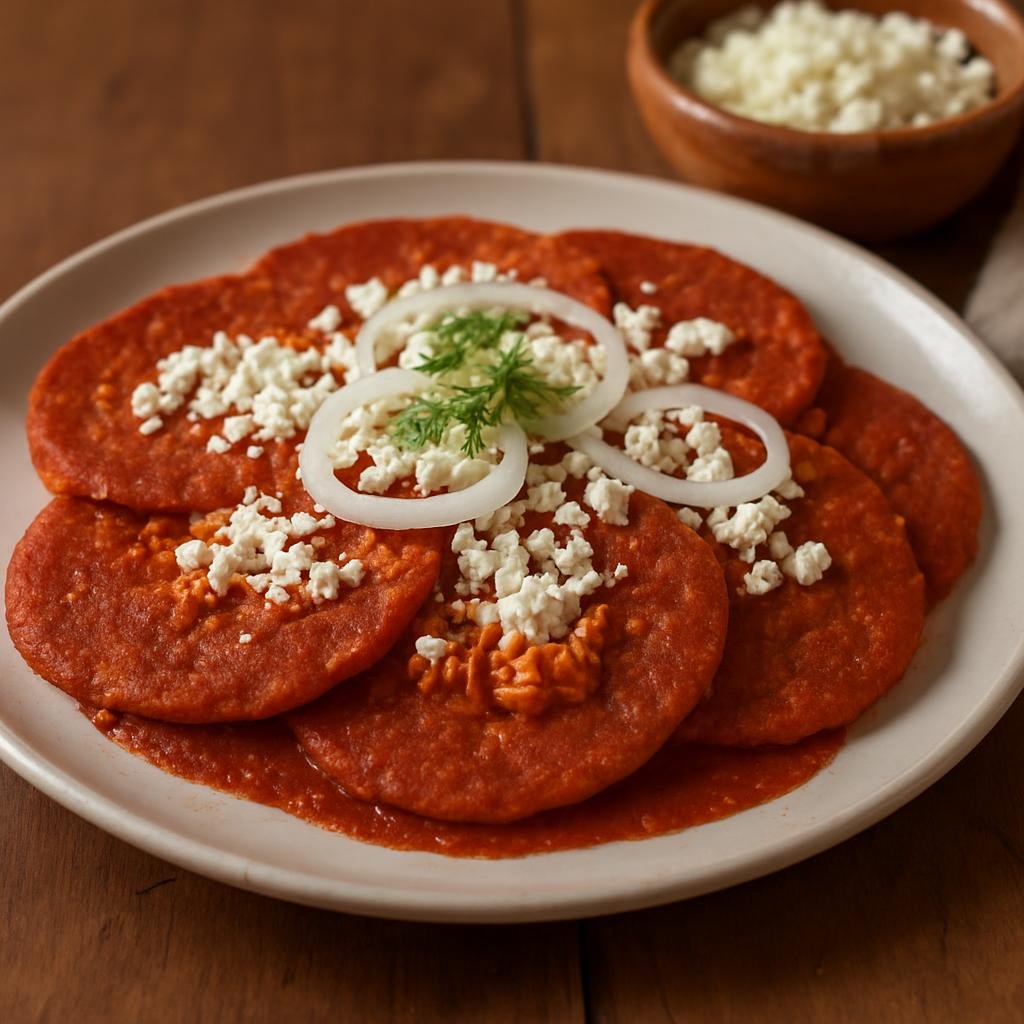 Entree: Mexico – Bajio Mexico / San Luis Potosi – Enchiladas Potosinas (Potosi-style Enchiladas) recipe