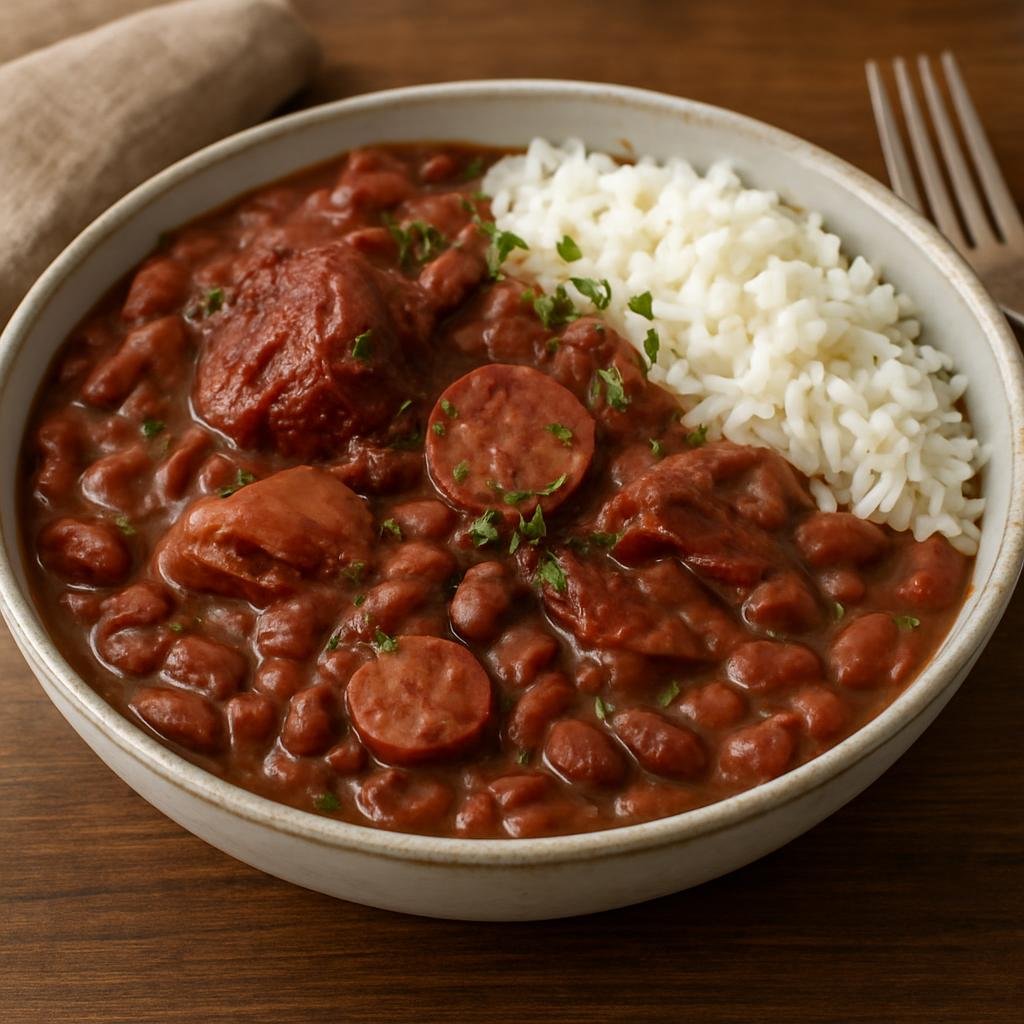 Entree: United States – Cajun and Creole Louisiana – Red Beans and Rice recipe