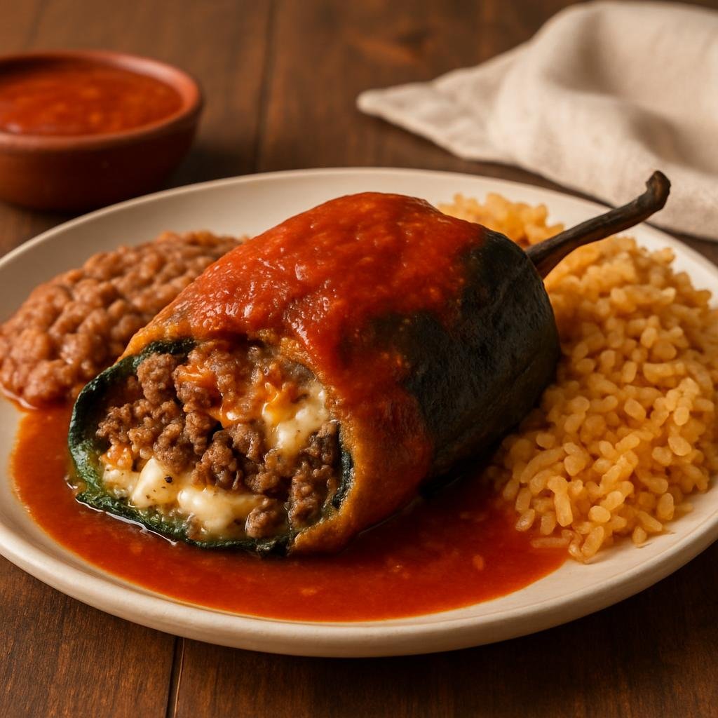 Entree: Mexico – Northern Mexico, Coahuila – Chiles Rellenos de Coahuila (Coahuila-Style Stuffed Peppers) recipe