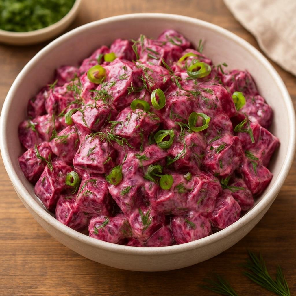 Salad: Canada – Canadian Prairies — Alberta – Ukrainian Beet and Dill Salad recipe