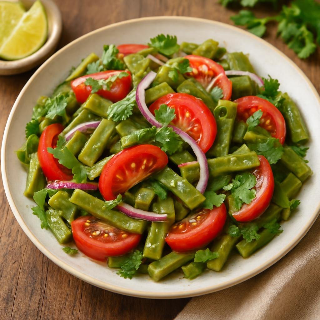 Salad: Mexico – Chiapas, Southern Mexico – Ensalada de Nopalitos (Cactus Paddle Salad) recipe