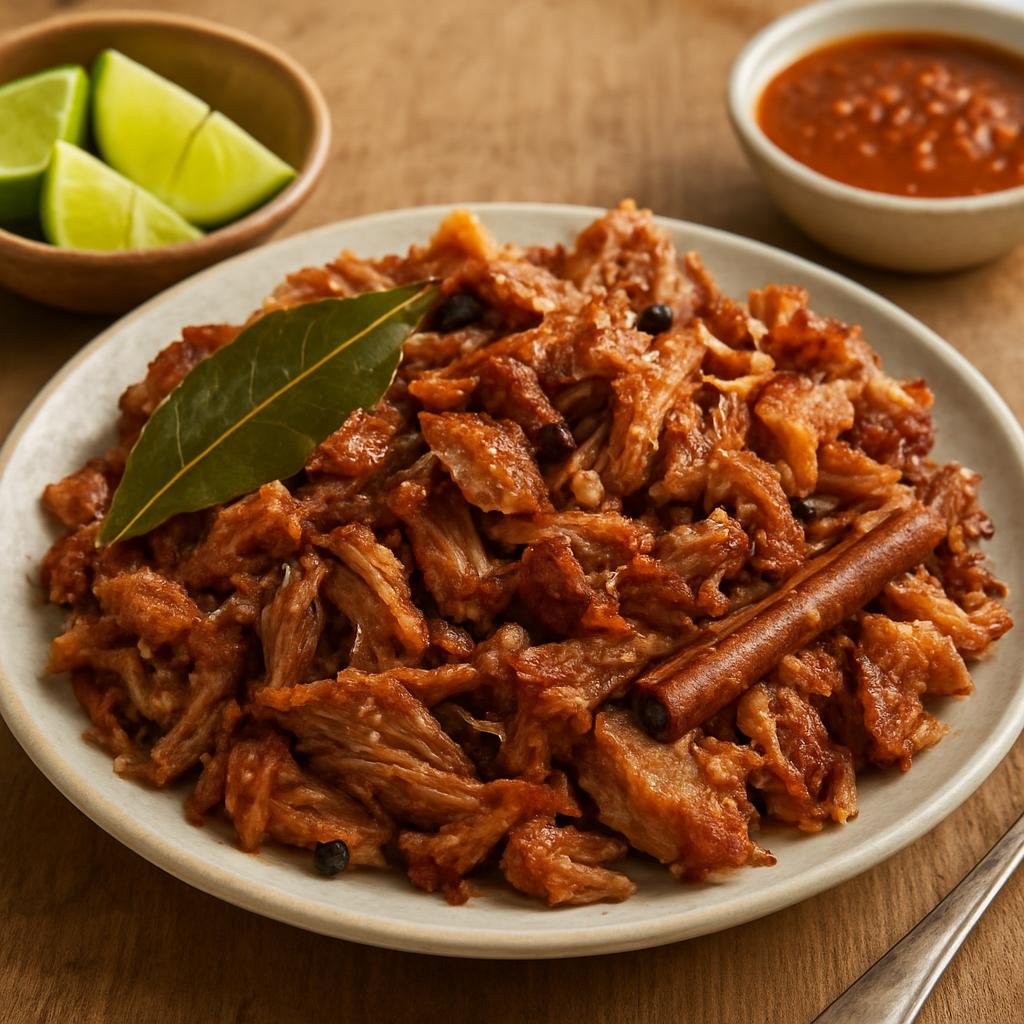 Entree: Mexico – Mexico City, Central Mexico – Carnitas (Braised-Fried Pork) recipe