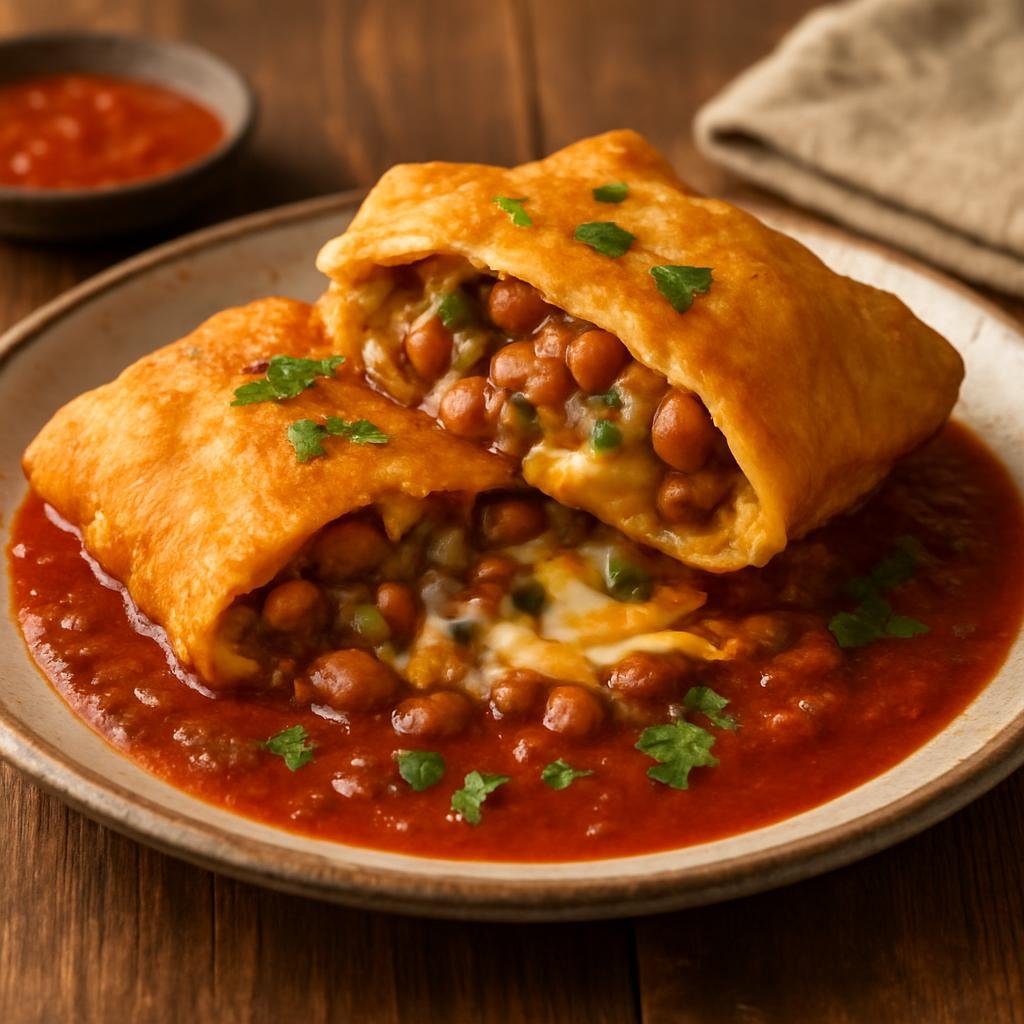 Entree: United States – New Mexico — Southwestern United States – Stuffed Sopaipillas recipe