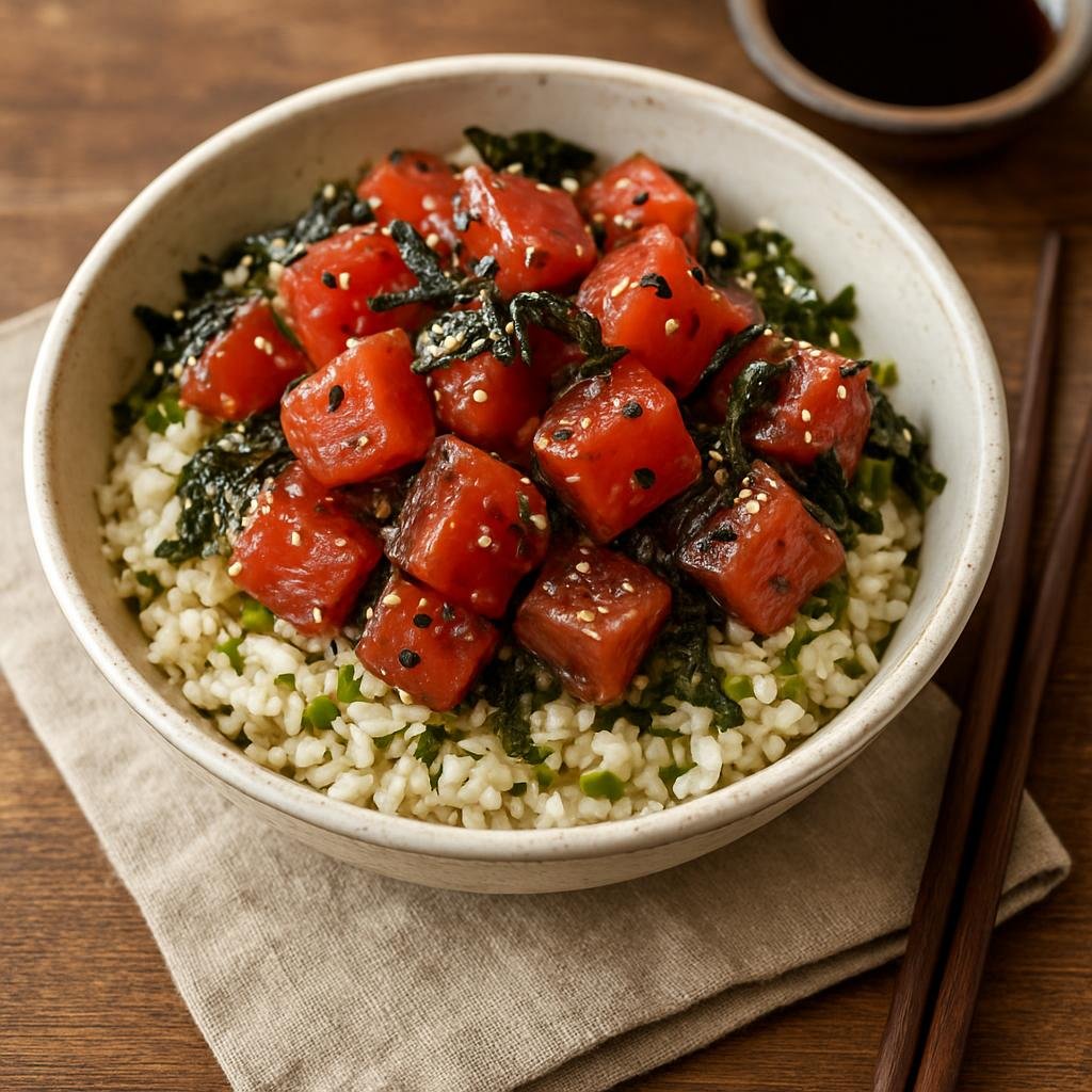 Entree: United States – Hawaiian Cuisine – Poke Bowl recipe