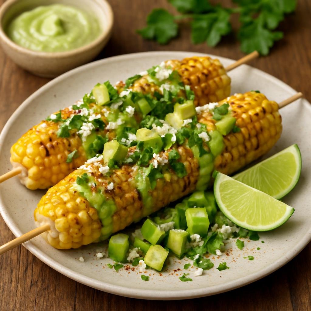 Appetizer: United States – California (California Cuisine) – Grilled Street Corn recipe