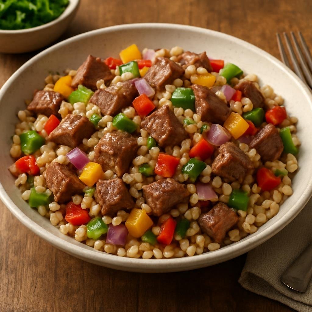 Salad: Canada – Alberta (Canadian Prairies) – Alberta Beef and Barley Salad recipe