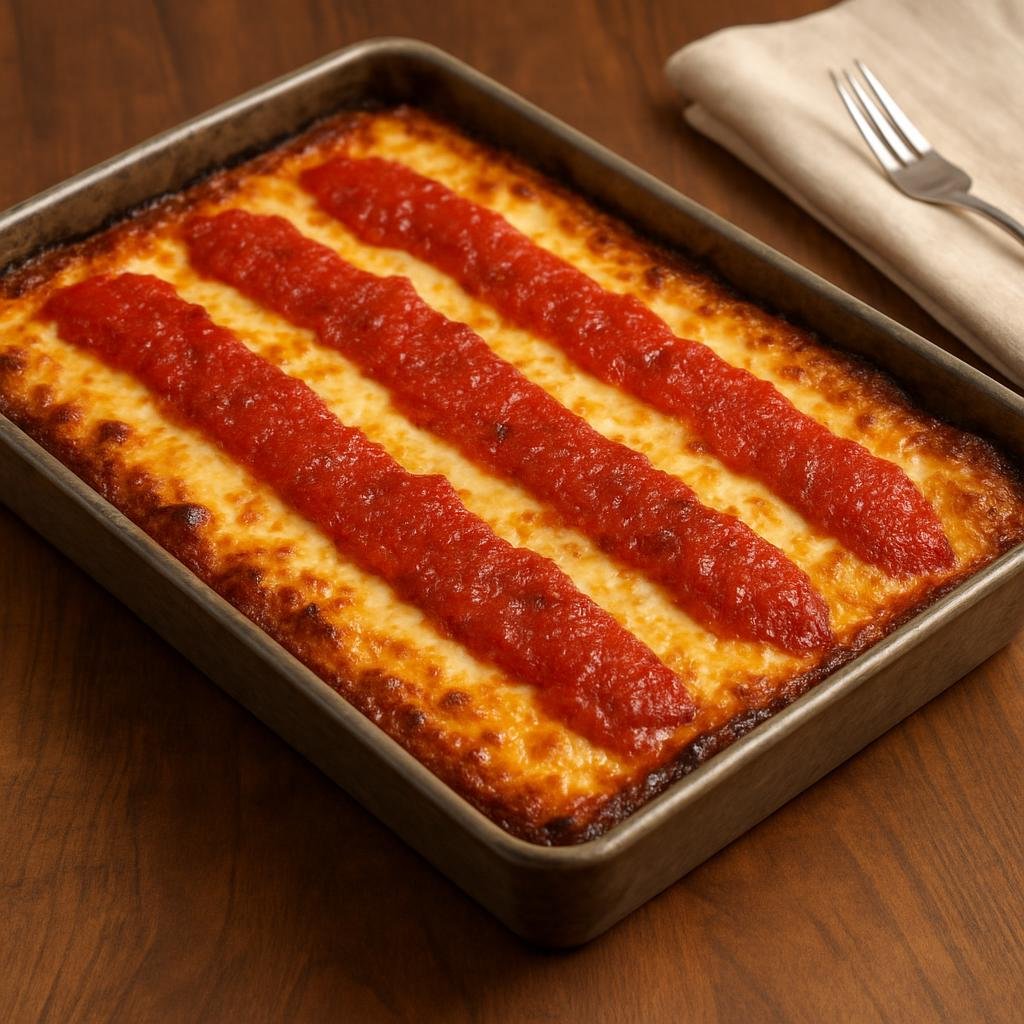 Entree: United States – Great Lakes United States (Michigan) – Detroit-Style Pizza recipe
