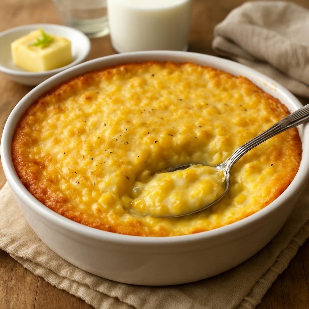 Side Dish: United States – New Jersey (Mid-Atlantic United States) – Jersey Corn Pudding recipe