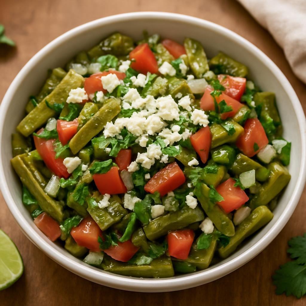 Salad: Mexico – Mexico State (Central Mexico) – Ensalada de Nopales (Nopal Salad) recipe