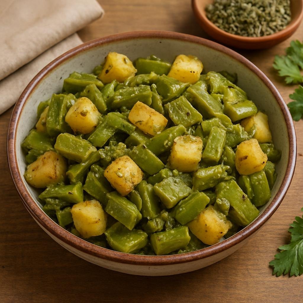 Side Dish: Mexico – Bajio, Zacatecas – Nopalitos con Papas recipe