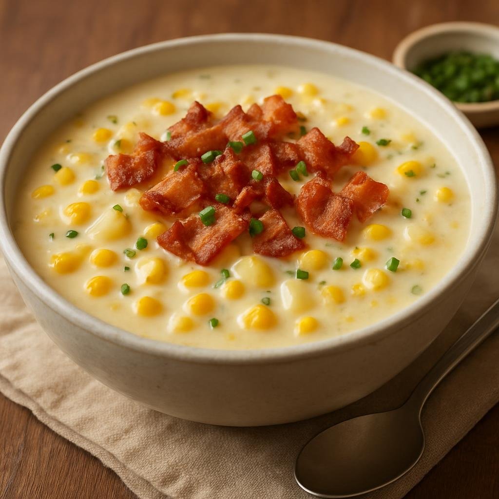 Entree: United States – Great Plains United States (Nebraska) – Nebraska Corn Chowder recipe